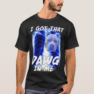 Camiseta Moderno Tenho Aquela Raça Em Mim Xray Pitbull Irôn