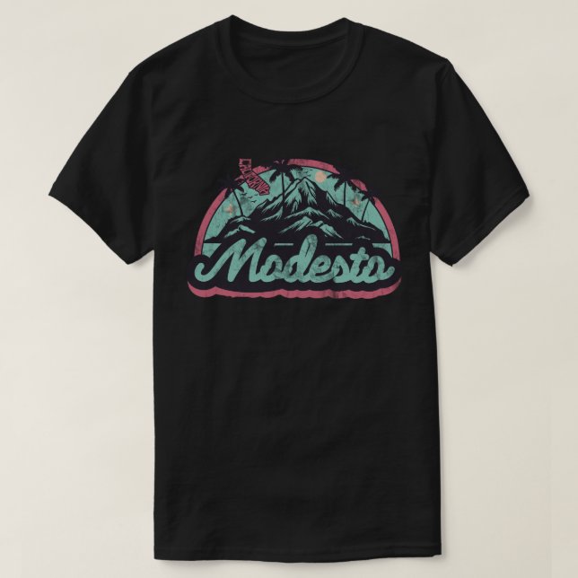 Camiseta Modesto, Califórnia (Frente do Design)
