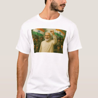 Camiseta Modi lidera a Índia com força