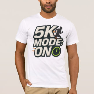 Camiseta Modo 5K: Ligado (5K em execução)