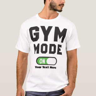 Camiseta Modo Academia Ativado – Design de Motivação para F
