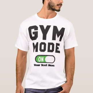 Camiseta Modo Academia Ativado – Design de Motivação para F