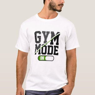 Camiseta Modo Academia Ativado Treino de Academia Exercício