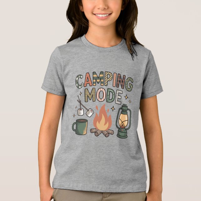 Camiseta Modo Acampamento  (Frente)