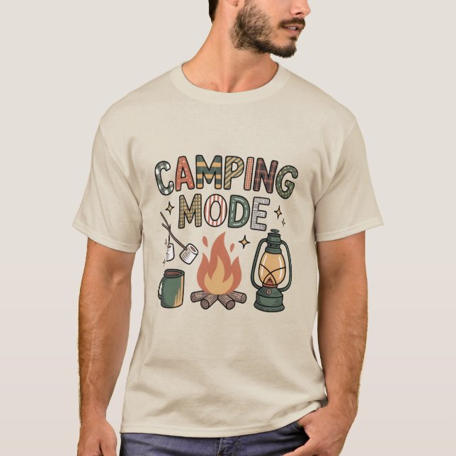 Camiseta Modo Acampamento  (Frente)
