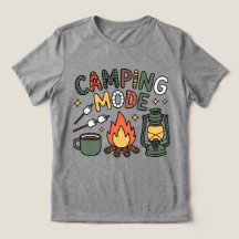Camiseta Modo Acampamento Fofo