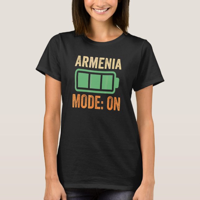Camiseta Modo Armênia na Bateria Design (Frente)