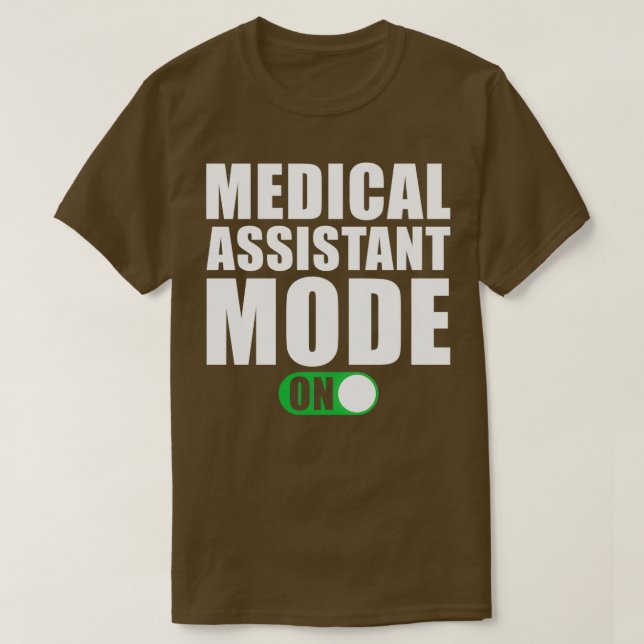 Camiseta Modo Assistente médico ativado (Frente do Design)