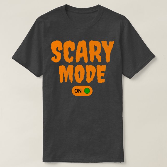 Camiseta Modo Assustador Ativado1 (Frente do Design)