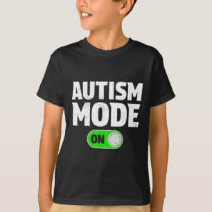 Camiseta Modo Autismo Em Neurodiversi De Sensibilização Par