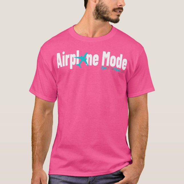 Camiseta Modo Avião (Texto Branco) - Olho Do Folheto (Frente)
