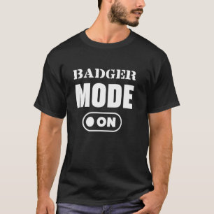 Camiseta Modo Badger Em Presente Mel Humor Animal Engraçado