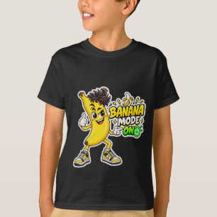 Camiseta MODO BANANA ATIVADO Personagem de Banana Engraçado