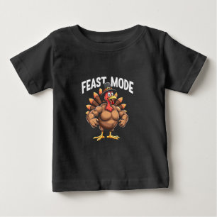 Camiseta Modo banquete Engraçado Ação de Graças à Refeição
