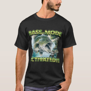 Camiseta Modo Bass Ativado!! â€“ Ação Épica de Pesca Desi