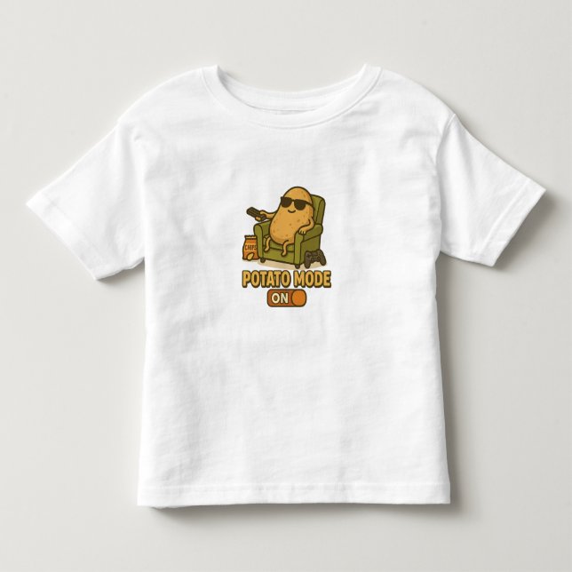 Camiseta Modo Batata - Vida Preguiçosa Ativada (Frente)