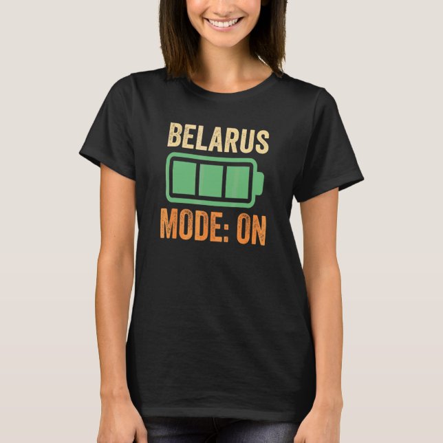 Camiseta Modo Belarus no Projeto de Bateria (Frente)