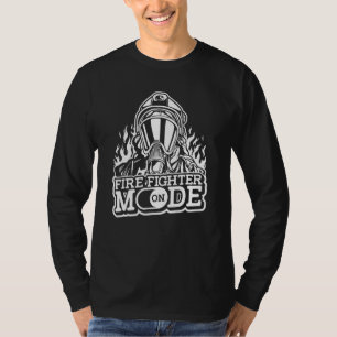 Camiseta Modo Bombeiro No Corpo De Bombeiros Linha Vermelha