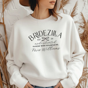 Camiseta Modo Bridezilla Ativado Festa de Despedida de Solt