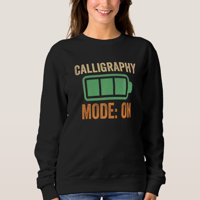Camiseta Modo Caligrafia na Bateria (Frente)