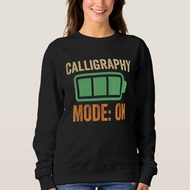 Camiseta Modo Caligrafia na Bateria Design (Frente)