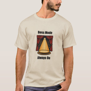 Camiseta Modo Chefe Sempre Ativo Design do Empreendedor Min