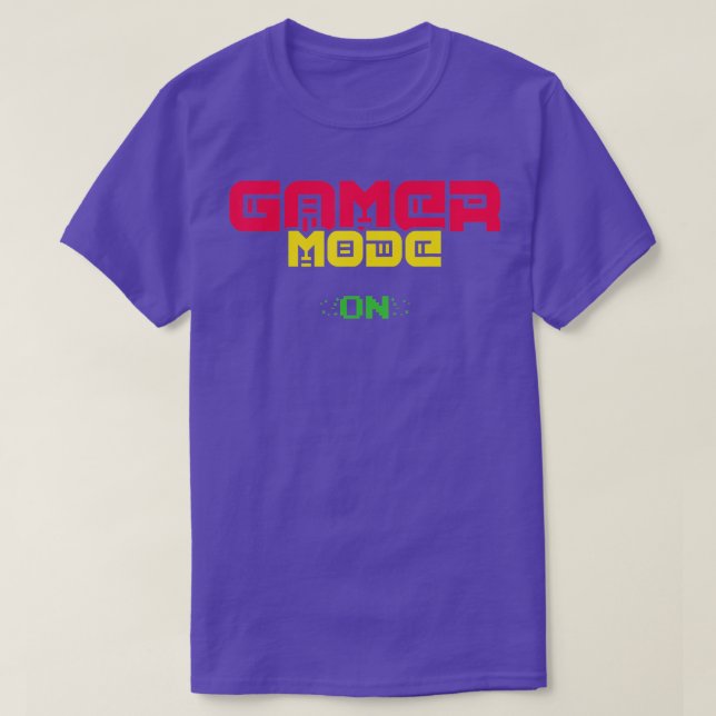 Camiseta Modo Clássico nos Jogos do Lover do Jogo de Vídeo (Frente do Design)