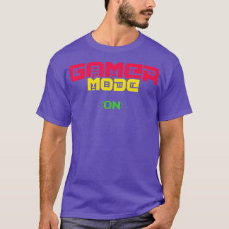 Camiseta Modo Clássico nos Jogos do Lover do Jogo de Vídeo