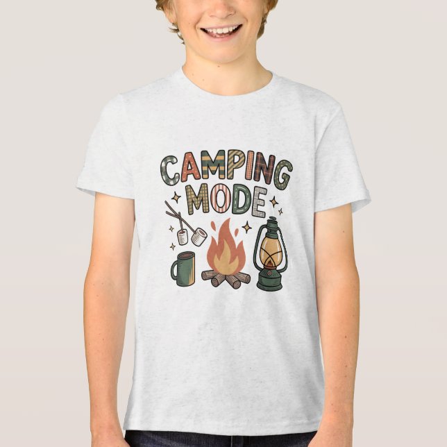 Camiseta Modo de acampamento (Frente)