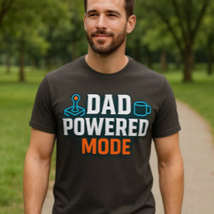 Camiseta Modo de alimentação do pai   Gamer e Café Energy N