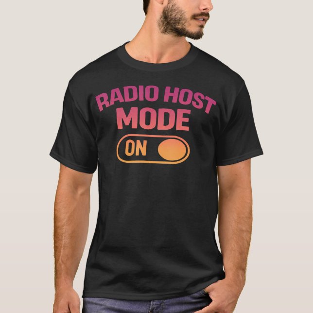 Camiseta Modo de Apresentador de Rádio (Frente)