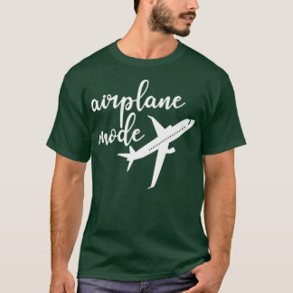 Camiseta Modo De Avião Atendedor De Voo Em Voo Engraçado