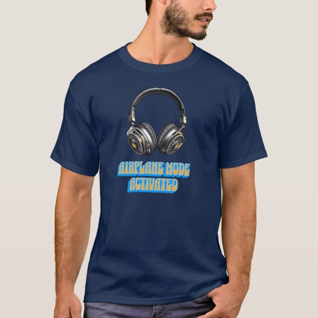 Camiseta Modo de avião ativado (Frente)