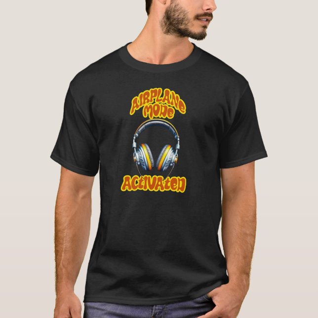 Camiseta Modo de avião ativado (Frente)