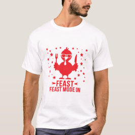 Camiseta Modo de Banquete de Ação de Graças Ativado