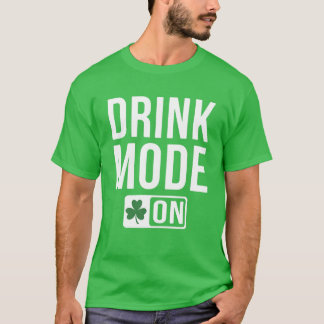 Camiseta Modo De Bebida Em Shamrock Irish Beer Ireland Rua 