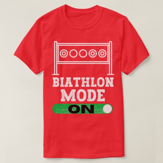 Camiseta Modo de Biatlo Ligado (Frente do Design)