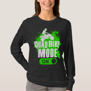 Camiseta Modo de bicicleta quádrupla de quatro rodas ATV em