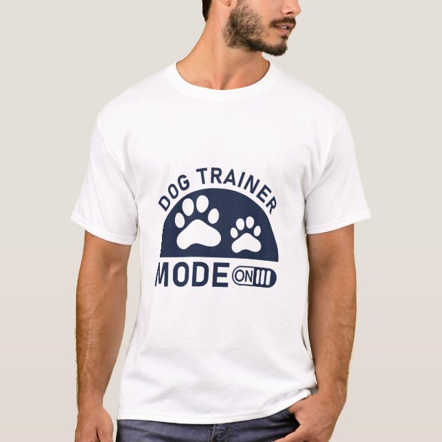 Camiseta Modo De Cães Do Treinador De Cães No Treinamento D (Frente)