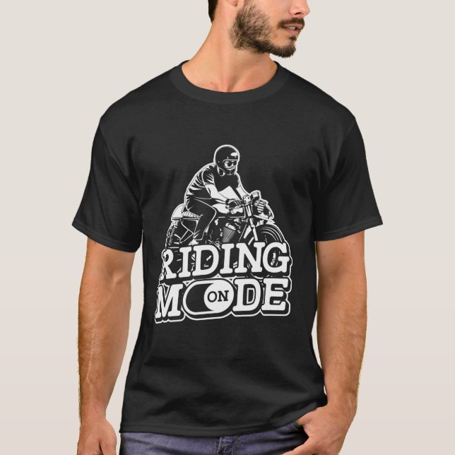 Camiseta Modo De Condução Em Motocicleta (Frente)