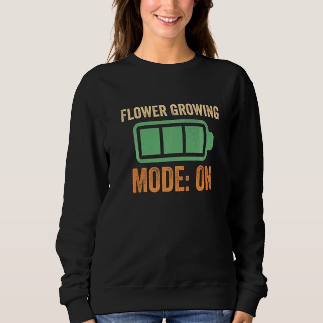 Camiseta Modo de Crescimento de Flor na Bateria (Frente)