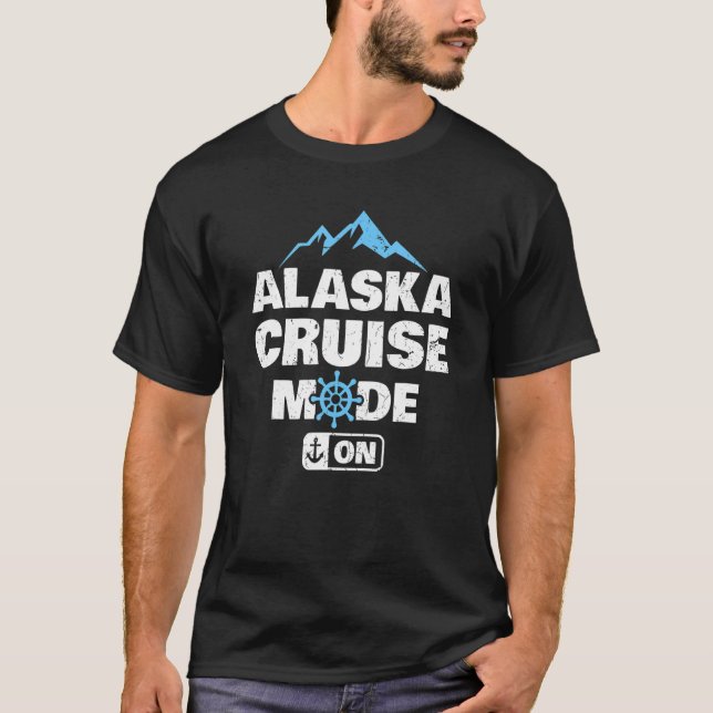 Camiseta Modo De Cruzeiro Do Alaska Na Vara De Verão Famili (Frente)
