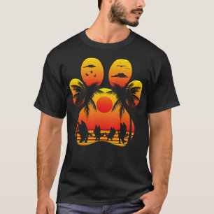 Camiseta Modo de Dança da Família de Heeler do Sunset Retro