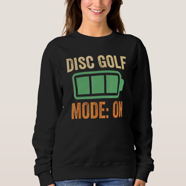 Camiseta Modo de Disco de Golfe no Design da Bateria (Frente)