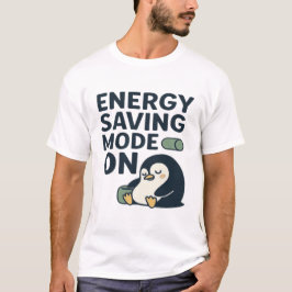 Camiseta Modo de Economia de Energia Ativado -Modo Preguiço