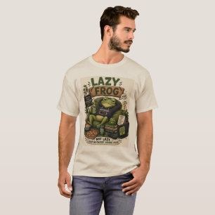 Camiseta Modo de Economia de Energia do Sapo Preguiçoso Hum