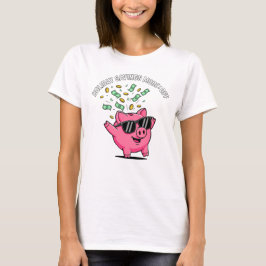 Camiseta Modo de Economia de Férias: DESLIGADO – Porco de N