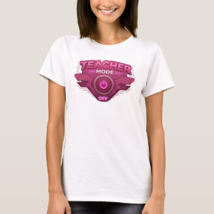 Camiseta Modo de Ensino Vermelho Dinâmico DESLIGADO Design