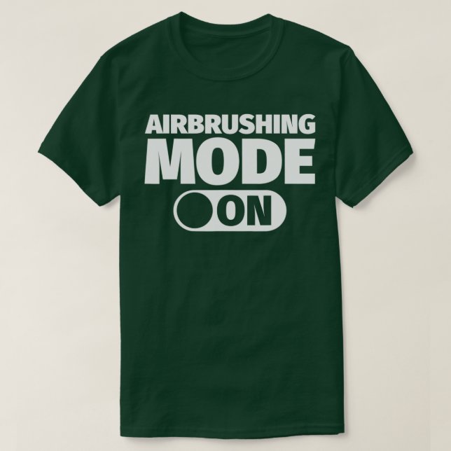 Camiseta Modo de escova de ar ativado (Frente do Design)