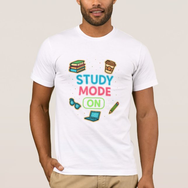 Camiseta Modo de Estudo Ativado (Frente)